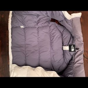 North face white puffer vest